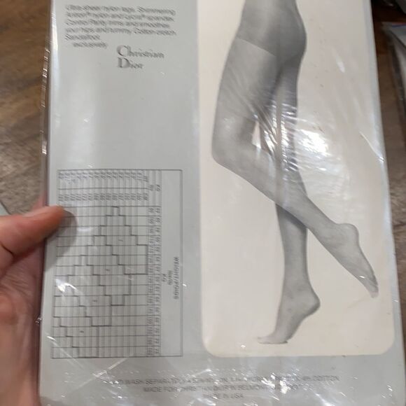 4 PR Vintage Christian Dior Pantyhose Deadstock small - Picture 7 of 10